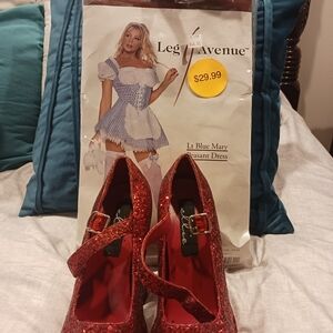 Leg Avenue Glittering Red Heels